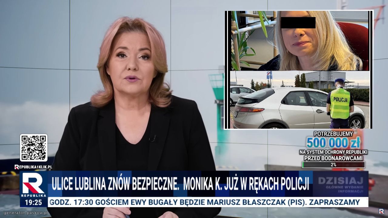 ULICE LUBLINA ZNÓW BEZPIECZNE.  MONIKA K. JUŻ W RĘKACH POLICJI