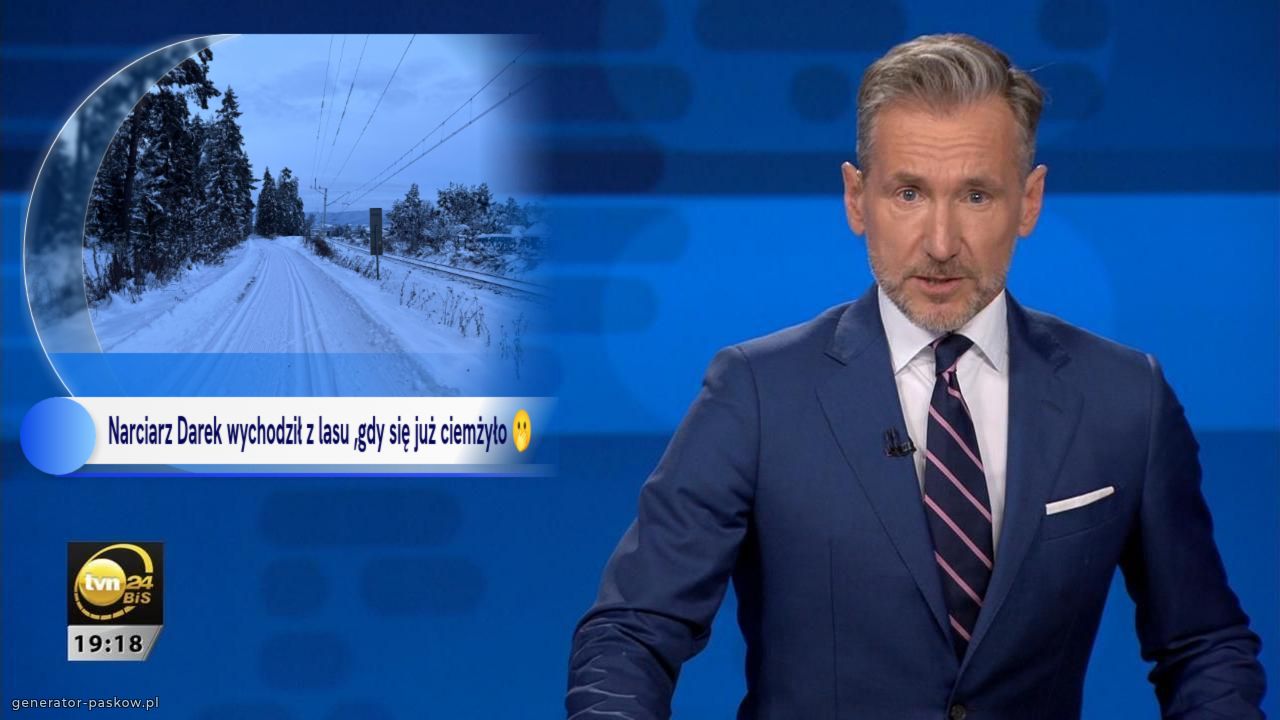  Narciarz Darek wychodził z lasu ,gdy się już ciemżyło 🫢