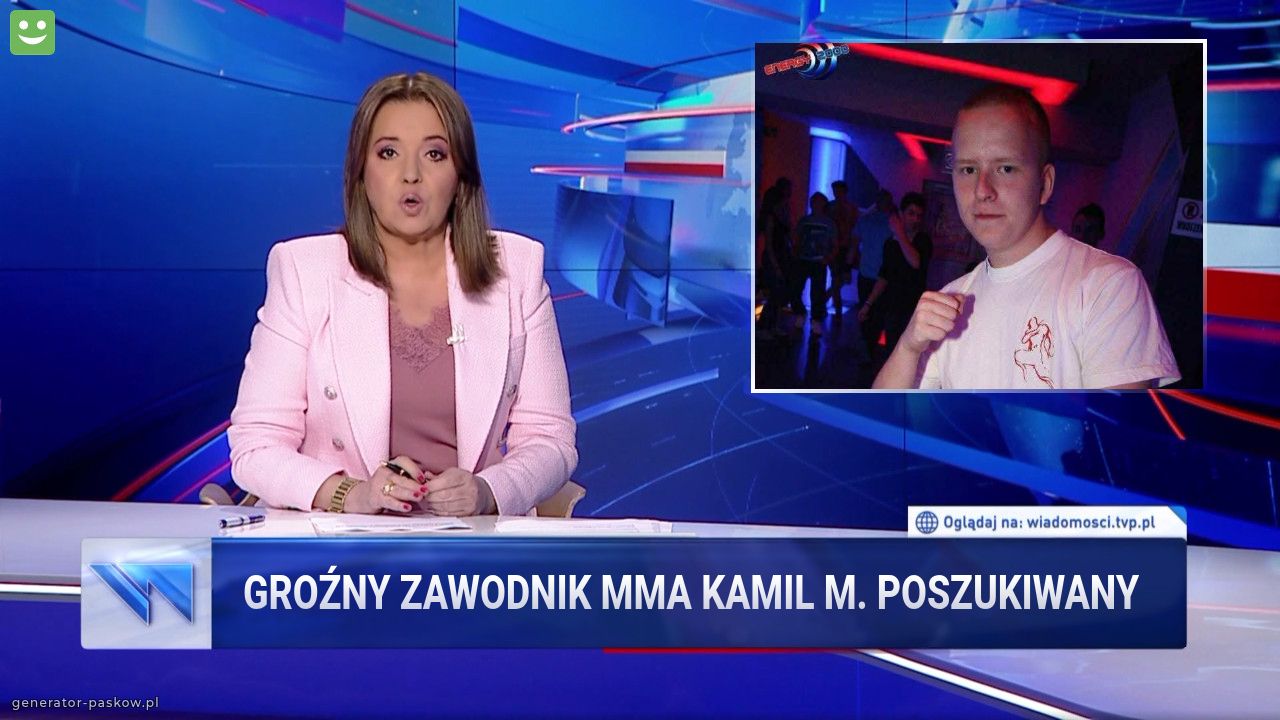 Groźny zawodnik MMA Kamil M. poszukiwany
