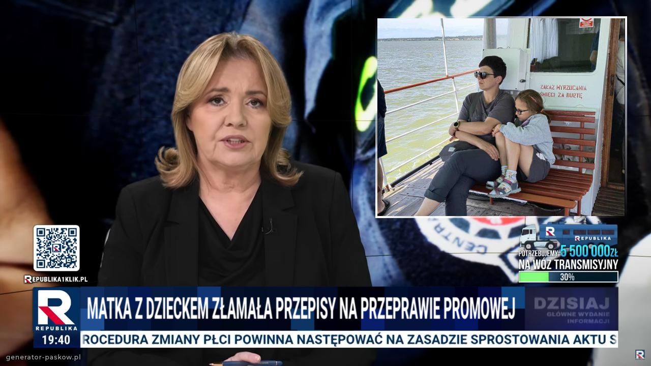 matka z dzieckem złamała przepisy na przeprawie PROMOWEJ 