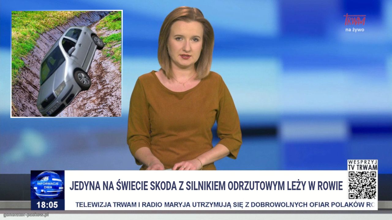 Jedyna na świecie skoda z silnikiem odrzutowym leży w rowie