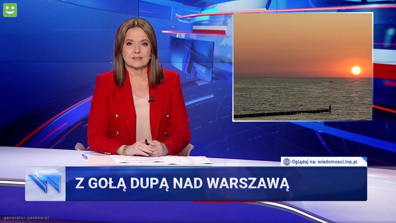 Z gołą dupą nad Warszawą 