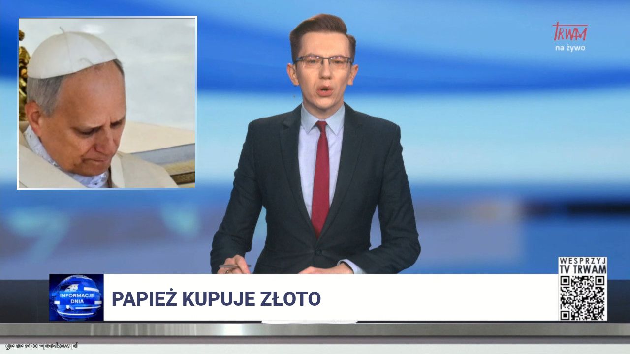 Papież kupuje złoto