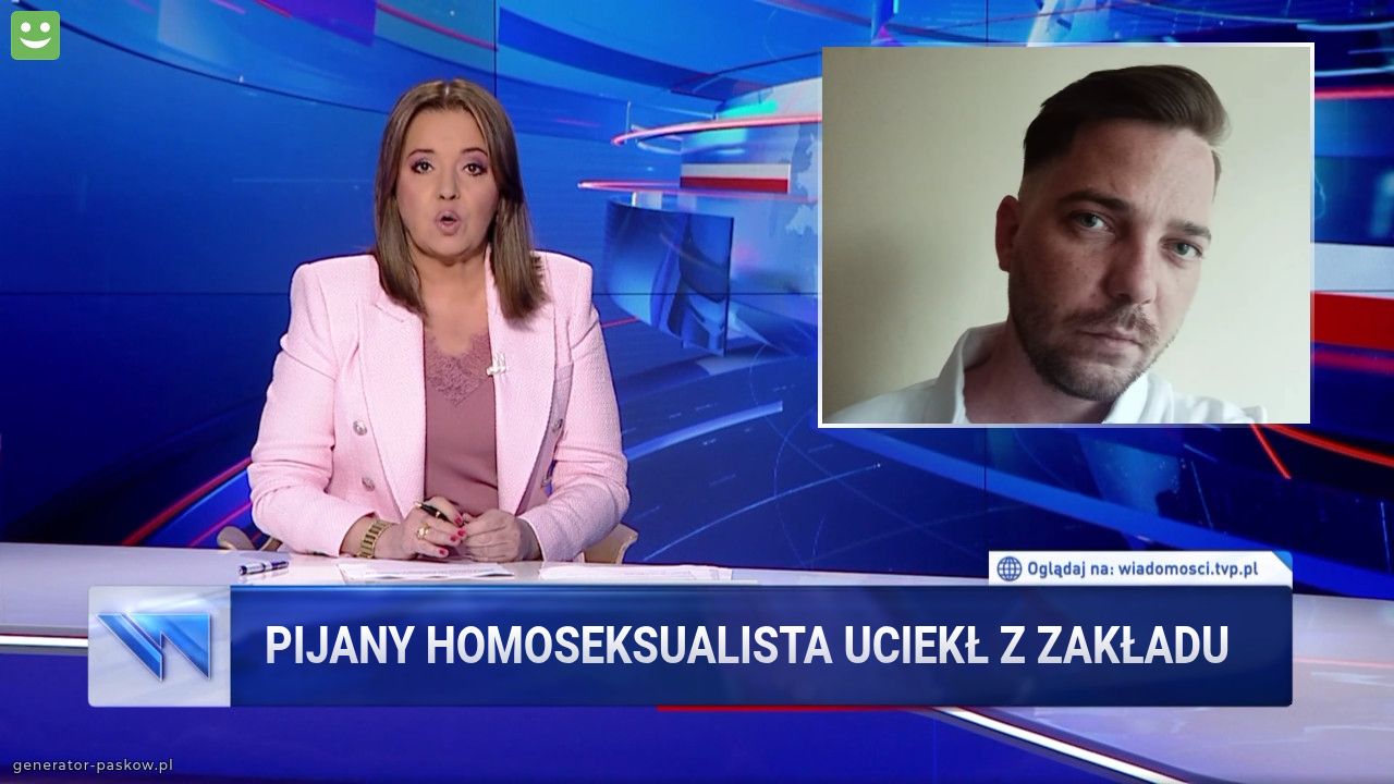 Pijany homoseksualista uciekł z zakładu 