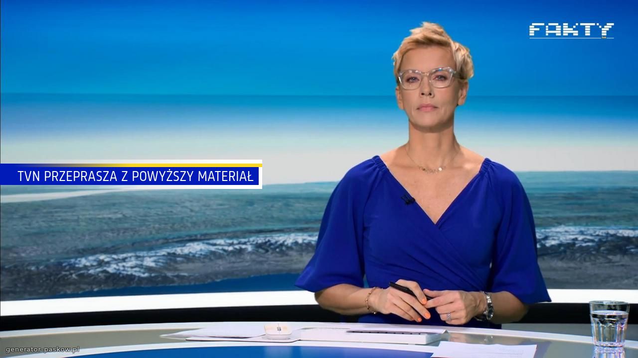 TVN PRZEPRASZA Z POWYŻSZY MATERIAŁ