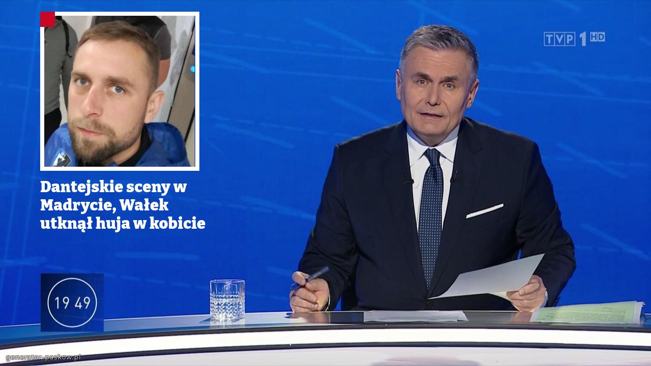 Dantejskie sceny w Madrycie, Wałek utknął huja w kobicie