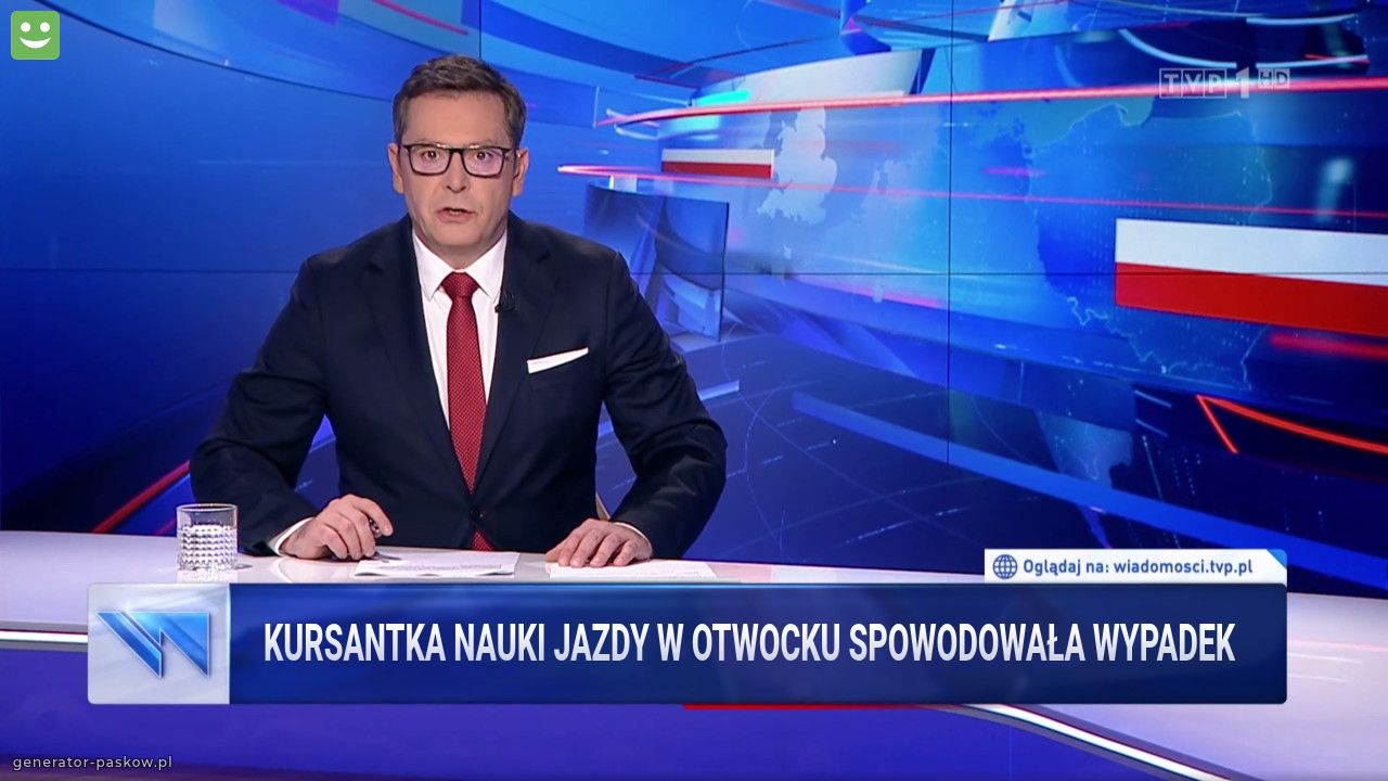 Kursantka nauki jazdy w Otwocku spowodowała wypadek