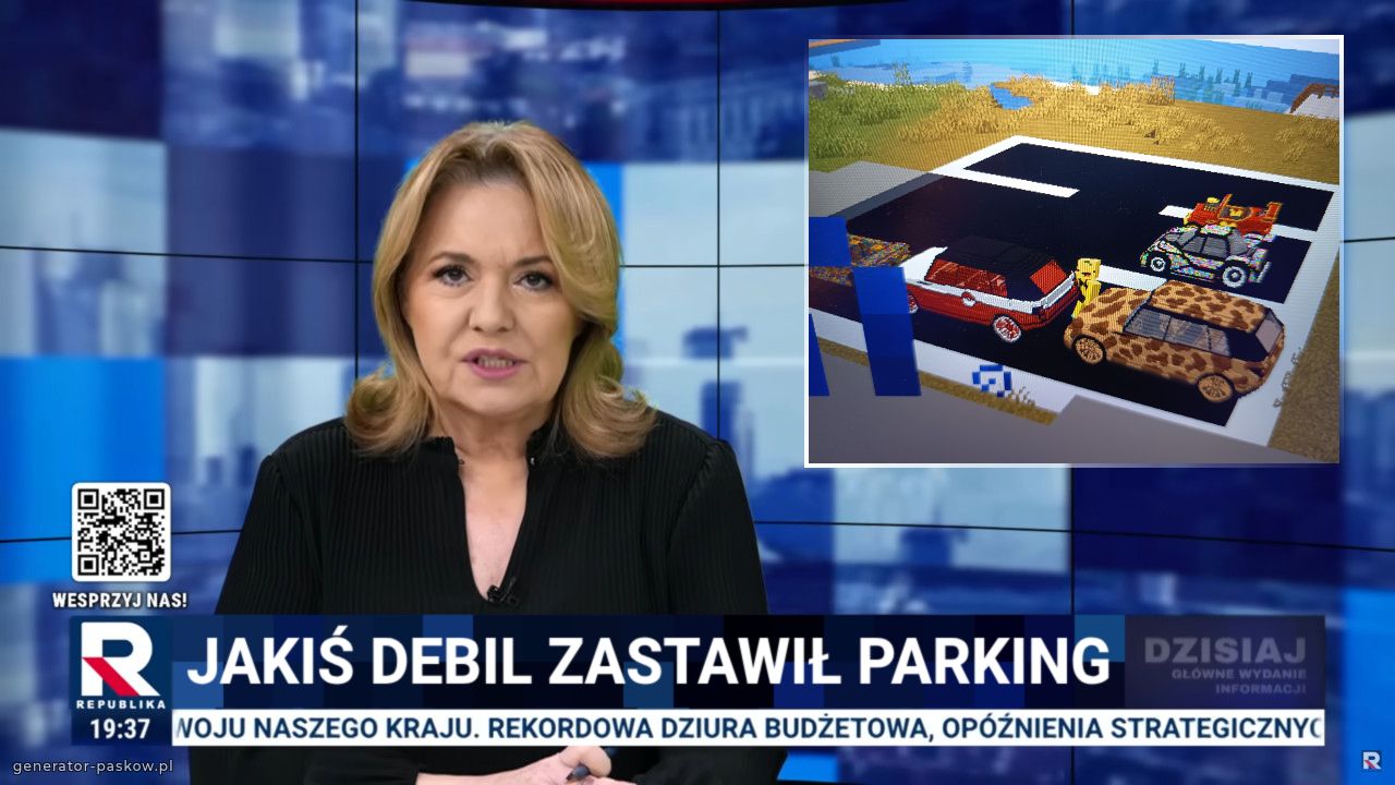 Jakiś debil zastawił parking