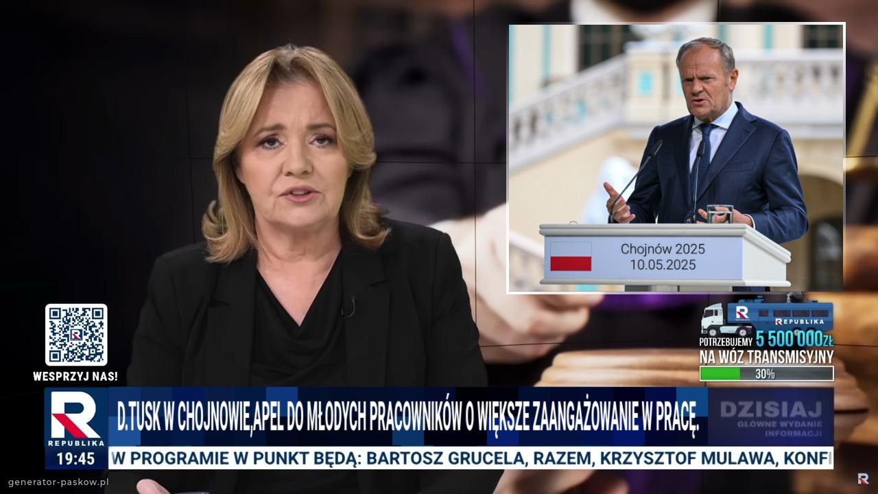 D.Tusk w Chojnowie,Apel do młodych pracowników o większe zaangażowanie w pracę.