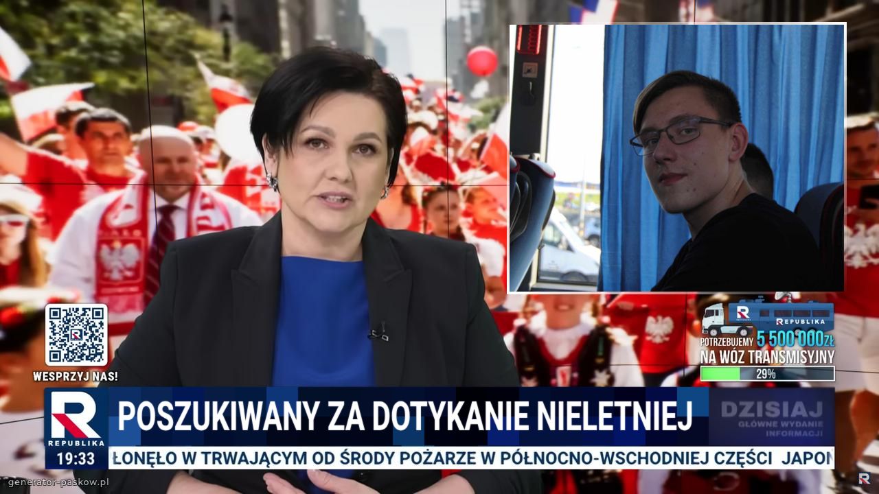 Poszukiwany za dotykanie nieletniej 