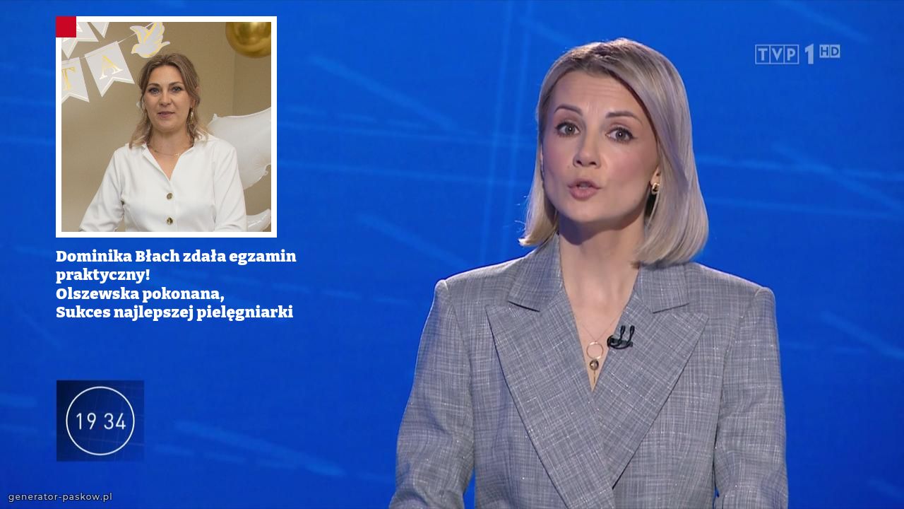 Dominika Błach zdała egzamin praktyczny! 
Olszewska pokonana, 
Sukces najlepszej pielęgniarki