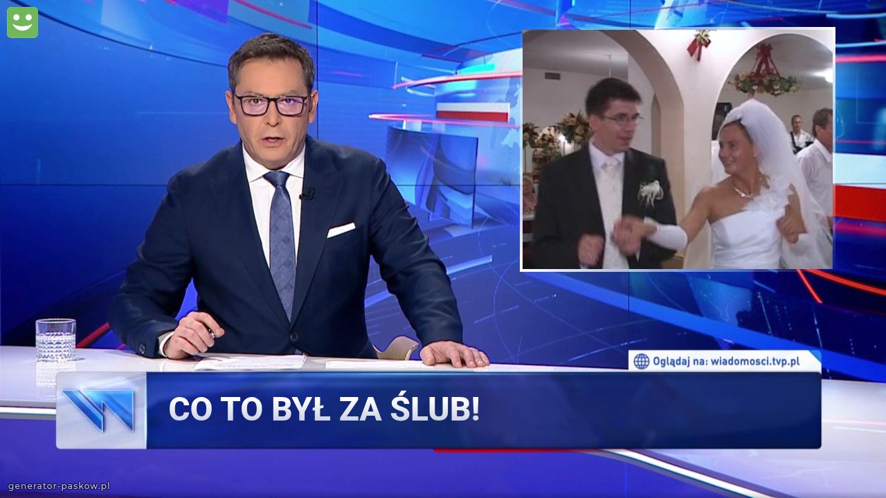 Co to był za ślub! 
