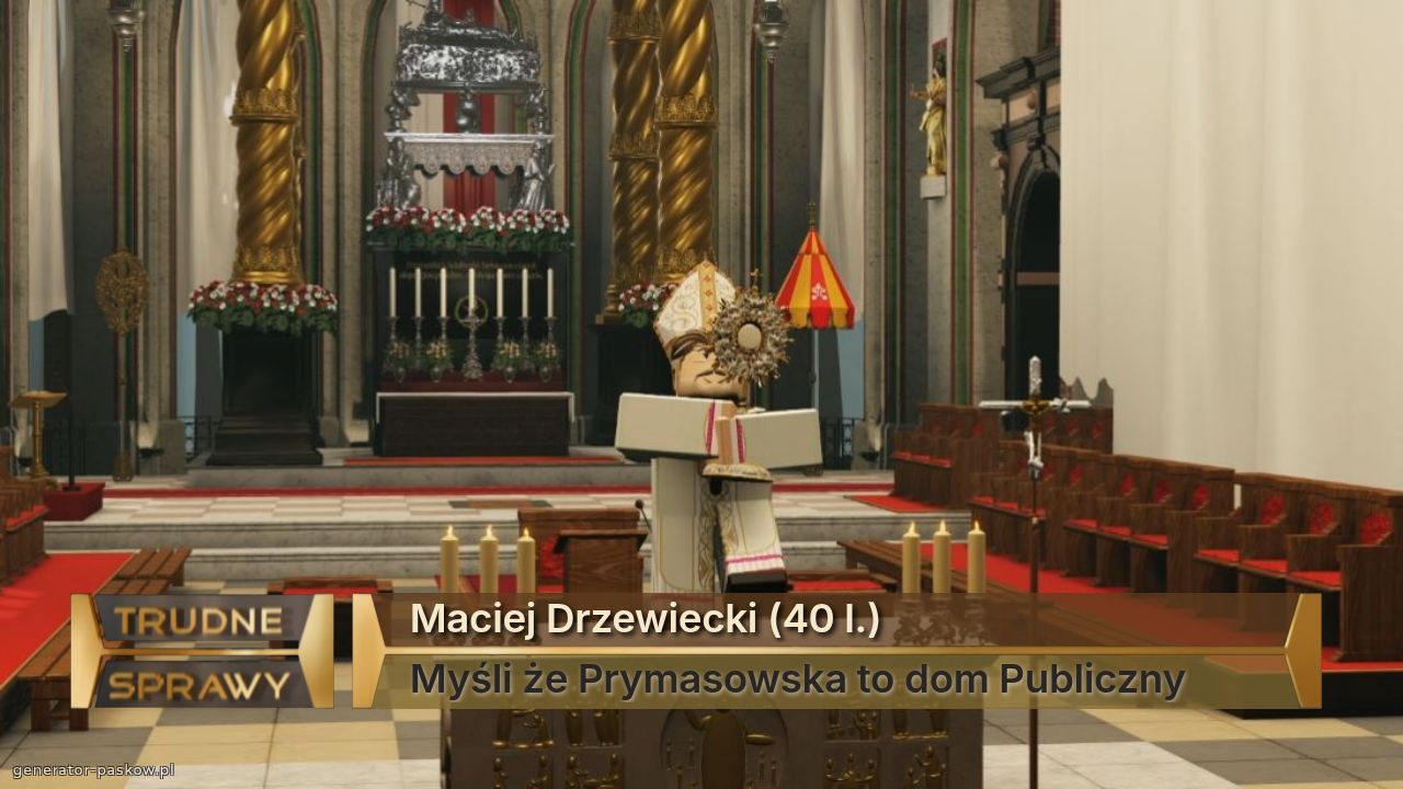 Maciej Drzewiecki (40 l.)
Myśli że Prymasowska to dom Publiczny