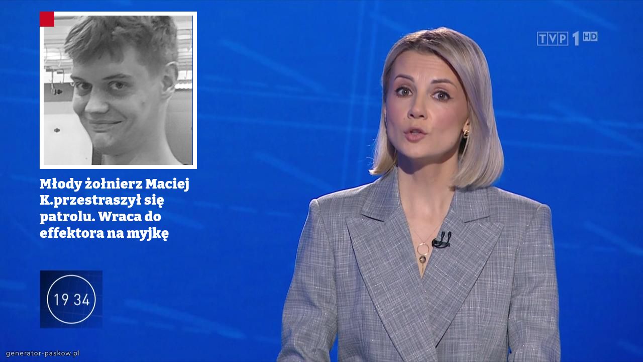Młody żołnierz Maciej K.przestraszył się patrolu. Wraca do effektora na myjkę