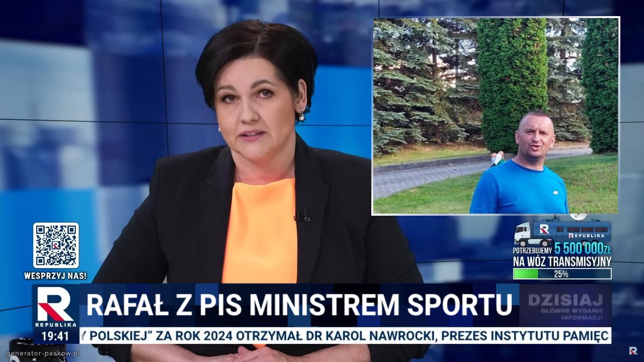 Rafał z pis ministrem sportu