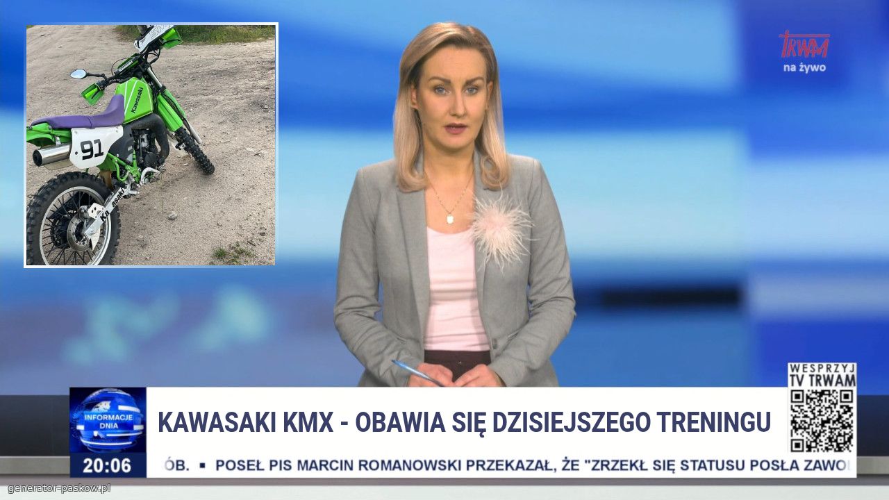 Kawasaki kmx - obawia się dzisiejszego treningu 
