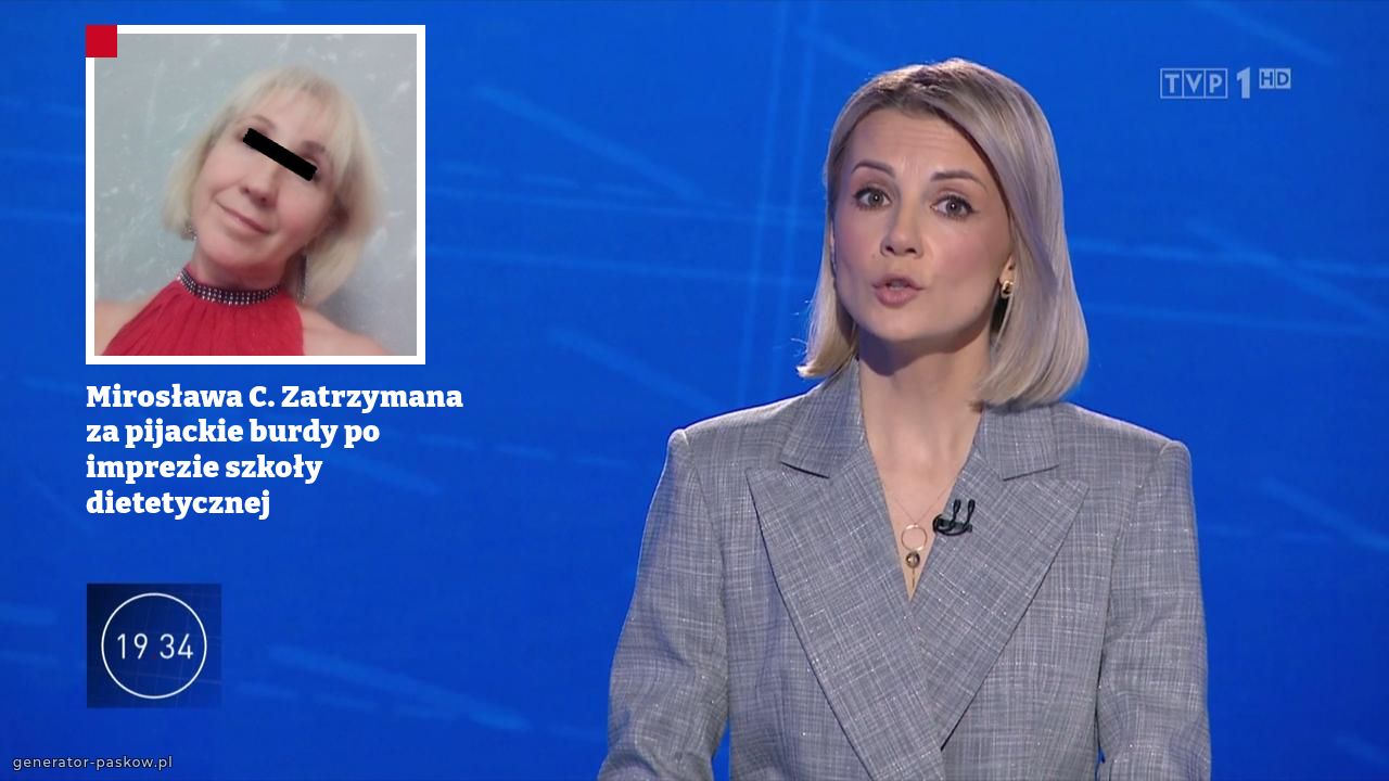 Mirosława C. Zatrzymana za pijackie burdy po imprezie szkoły dietetycznej