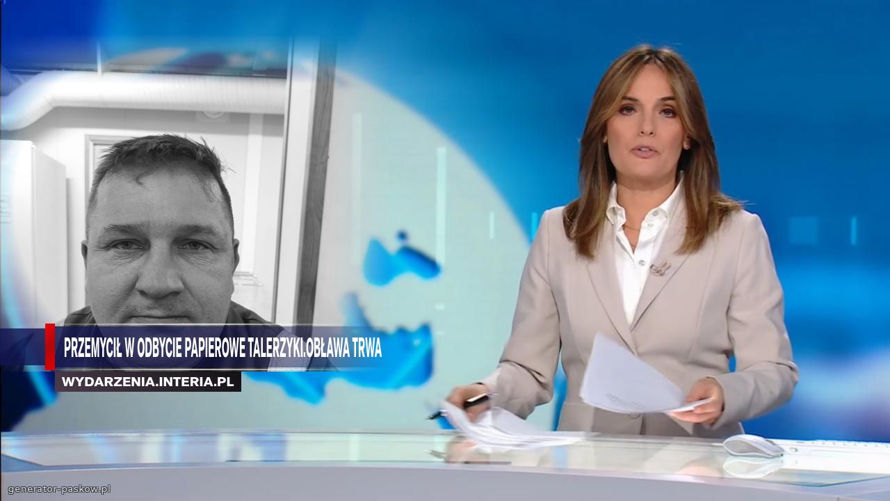 Przemycił w odbycie papierowe talerzyki.Obława trwa