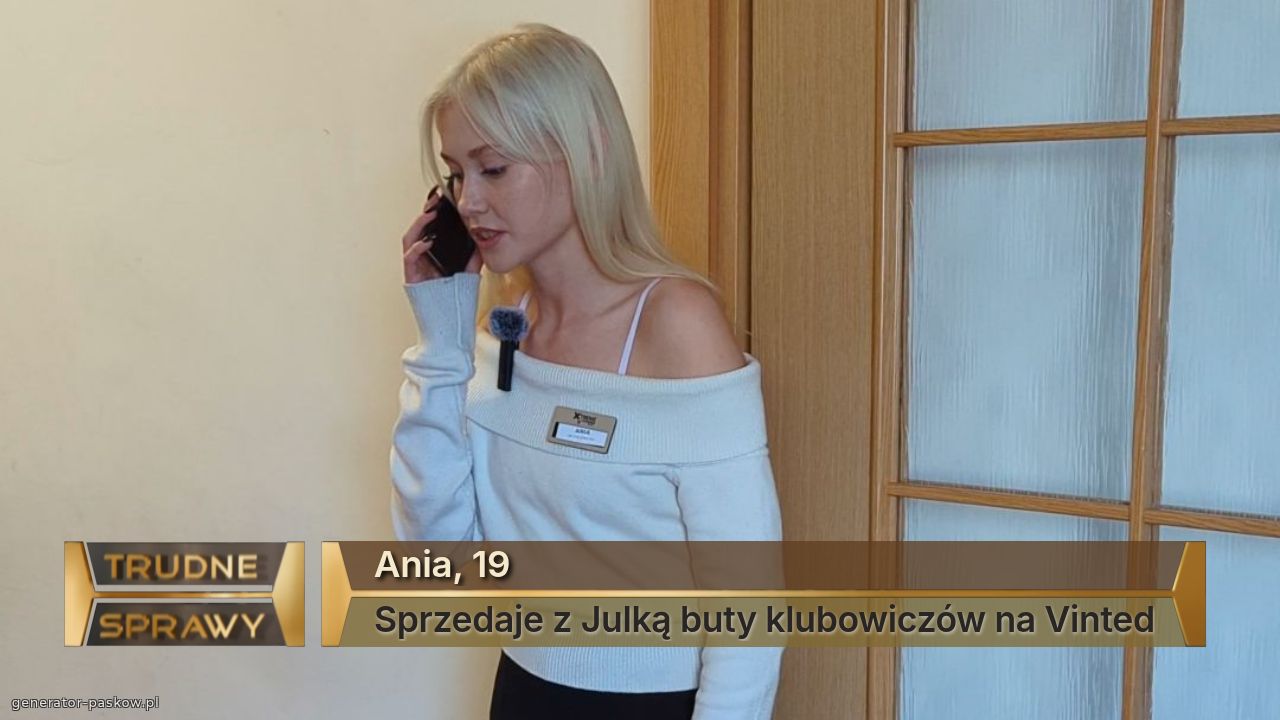 Ania, 19
Sprzedaje z Julką buty klubowiczów na Vinted