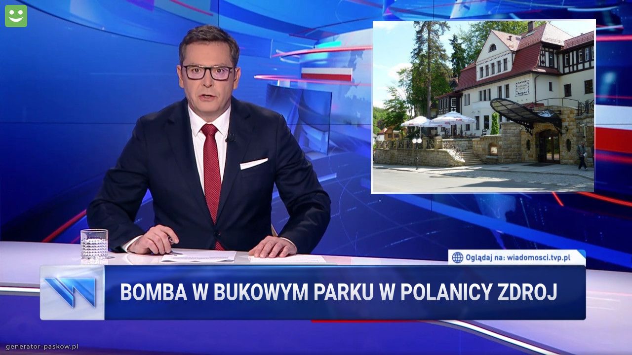 Bomba w bukowym parku w polanicy zdroj 