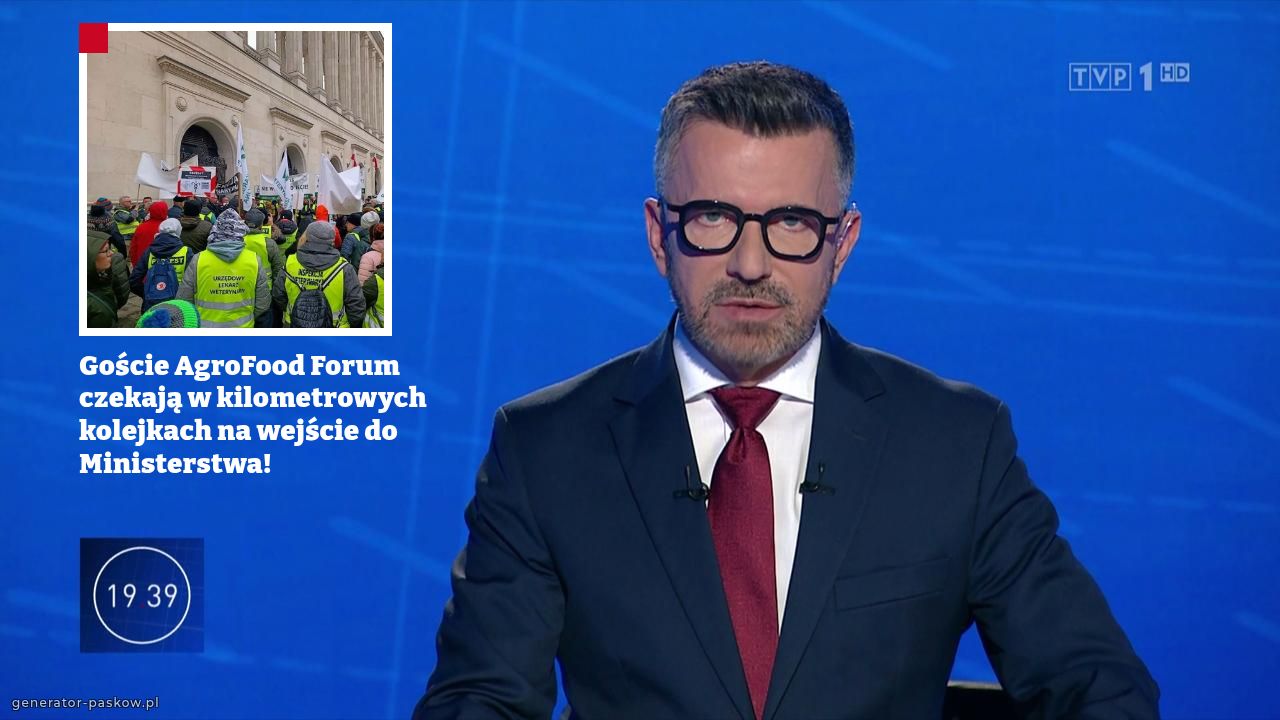 Goście AgroFood Forum czekają w kilometrowych kolejkach na wejście do Ministerstwa!