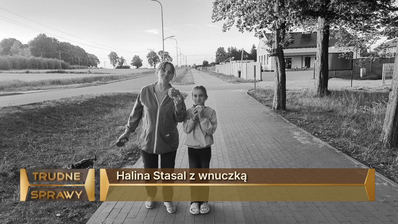 Halina Stasal z wnuczką 
