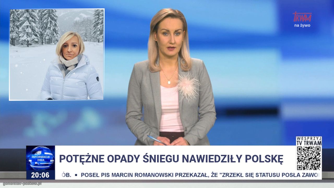 Potężne opady śniegu nawiedziły Polskę 