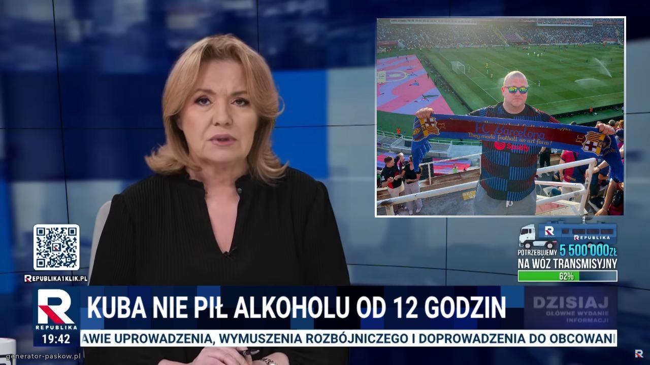 Kuba nie pił alkoholu od 12 godzin  