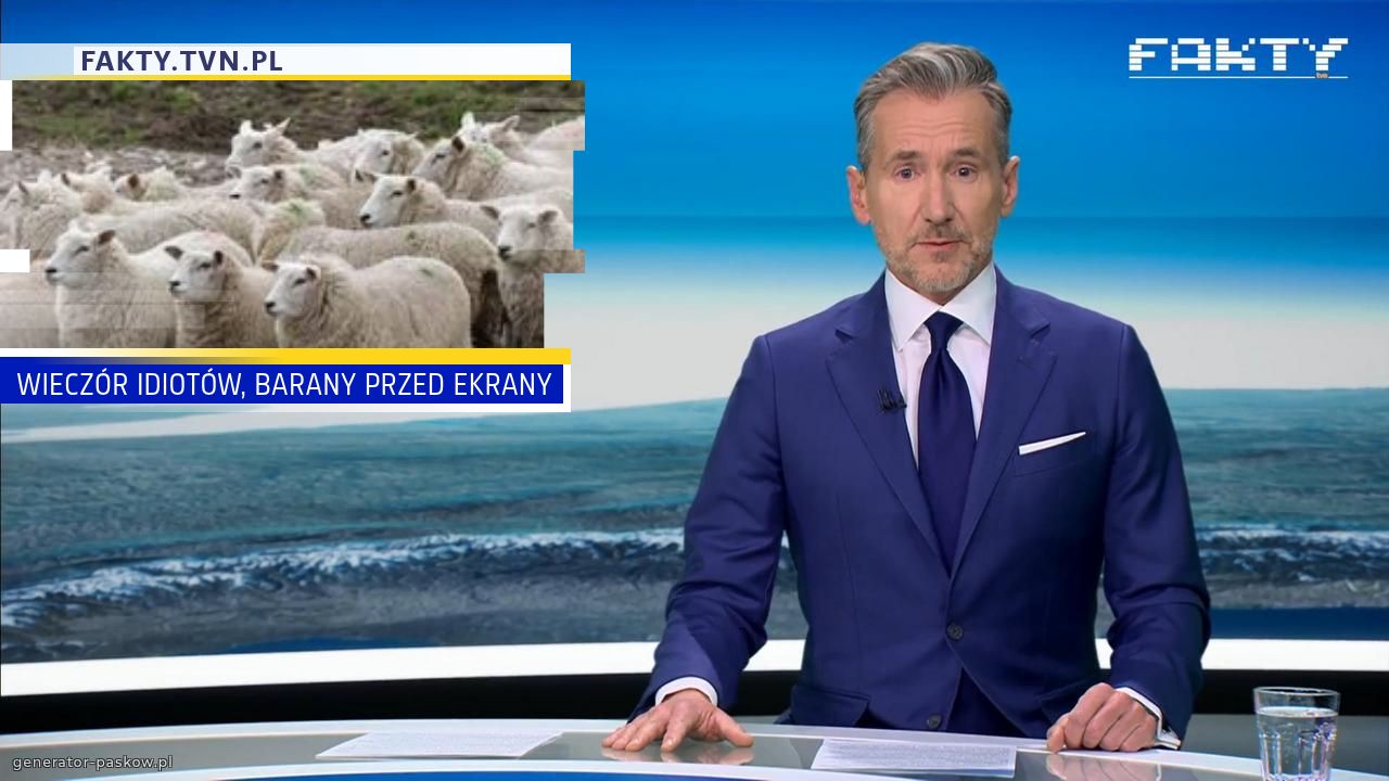 WIECZÓR IDIOTÓW, BARANY PRZED EKRANY