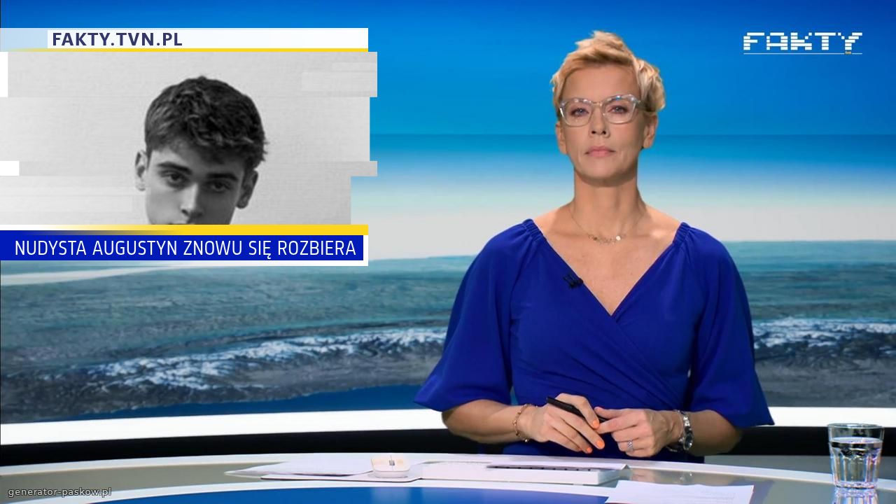 NUDYSTA AUGUSTYN ZNOWU SIĘ ROZBIERA