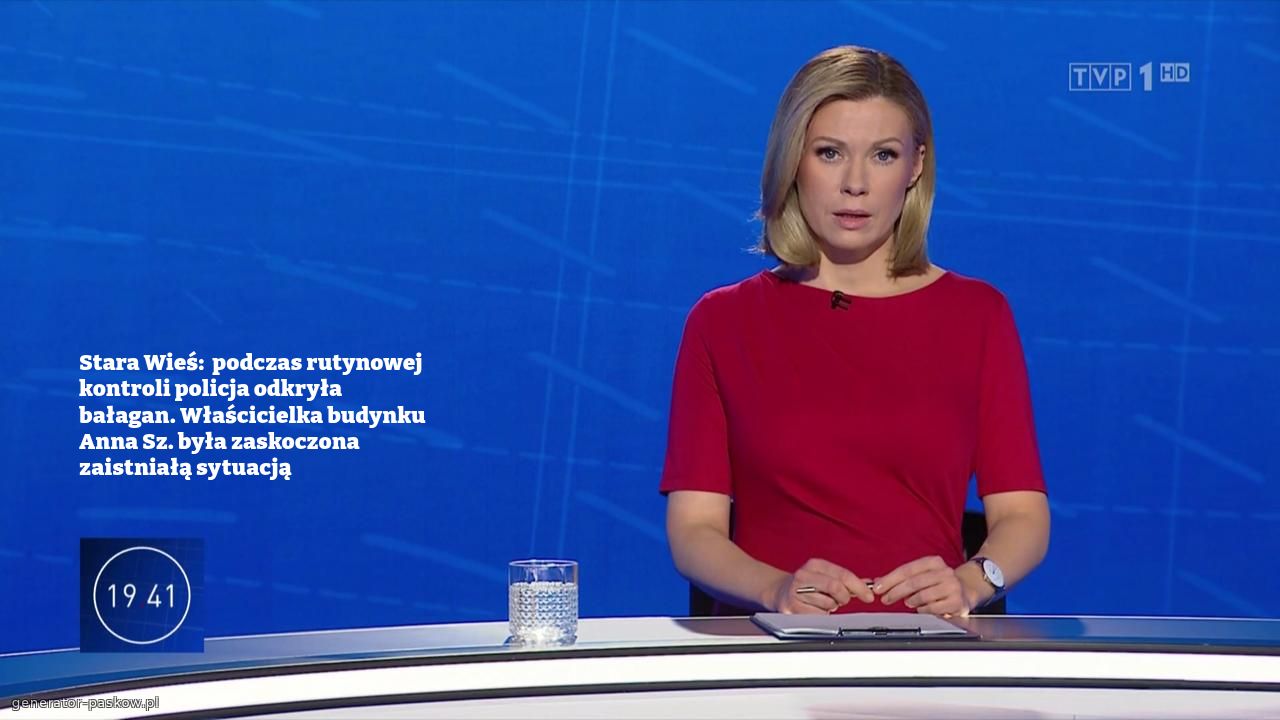 Stara Wieś:  podczas rutynowej kontroli policja odkryła bałagan. Właścicielka budynku Anna Sz. była zaskoczona zaistniałą sytuacją 
