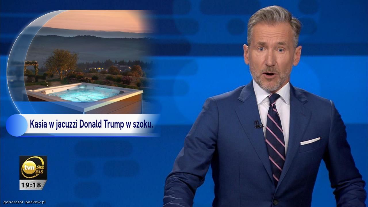 Kasia w jacuzzi Donald Trump w szoku.