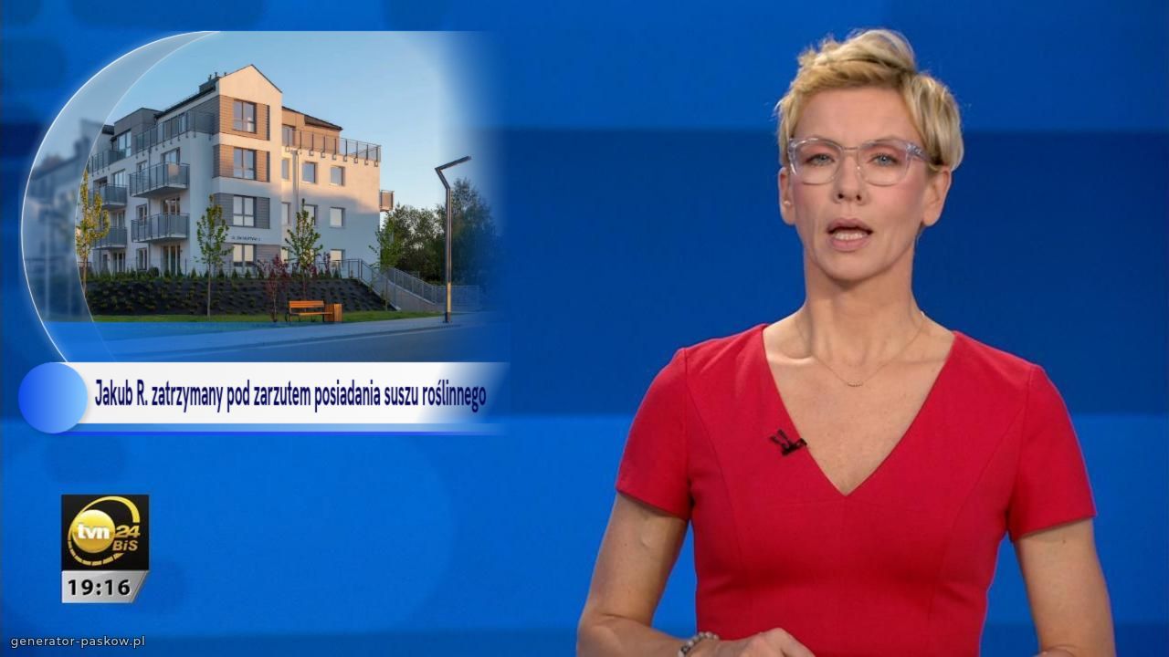Jakub R. zatrzymany pod zarzutem posiadania suszu roślinnego w postaci żurawiny, śliwek i rodzynek.
