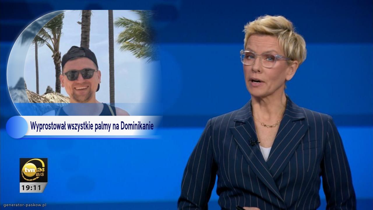 Wyprostował wszystkie palmy na Dominikanie 