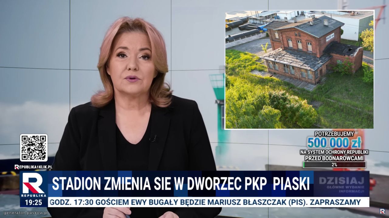 stadion zmienia sie w dworzec pkp  piaski