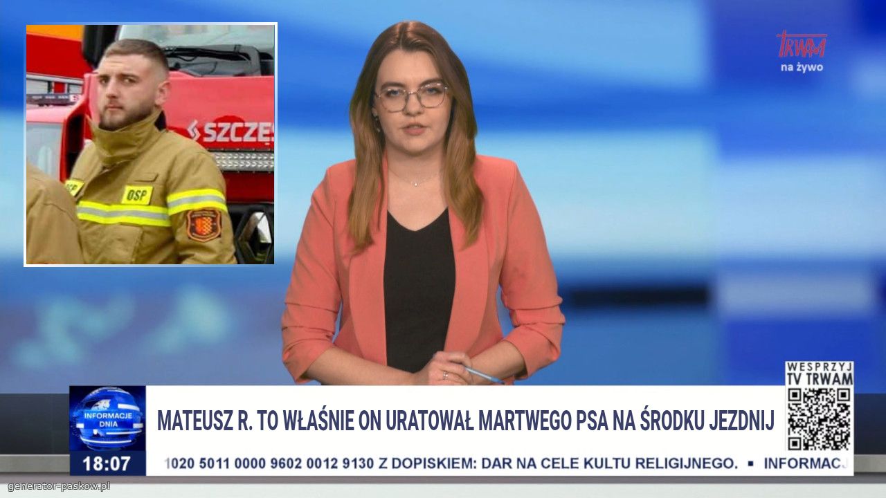 Mateusz R. To właśnie on uratował martwego psa na środku jezdnij