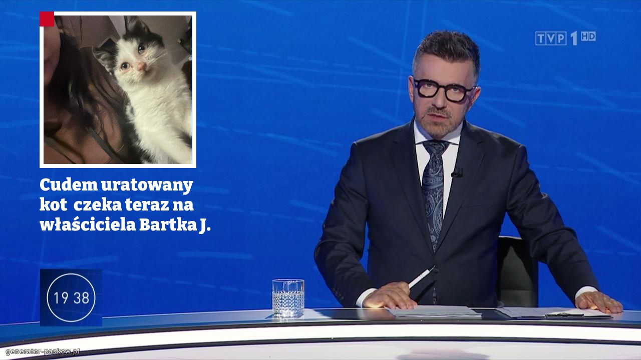 Cudem uratowany  kot  czeka teraz na właściciela Bartka J.