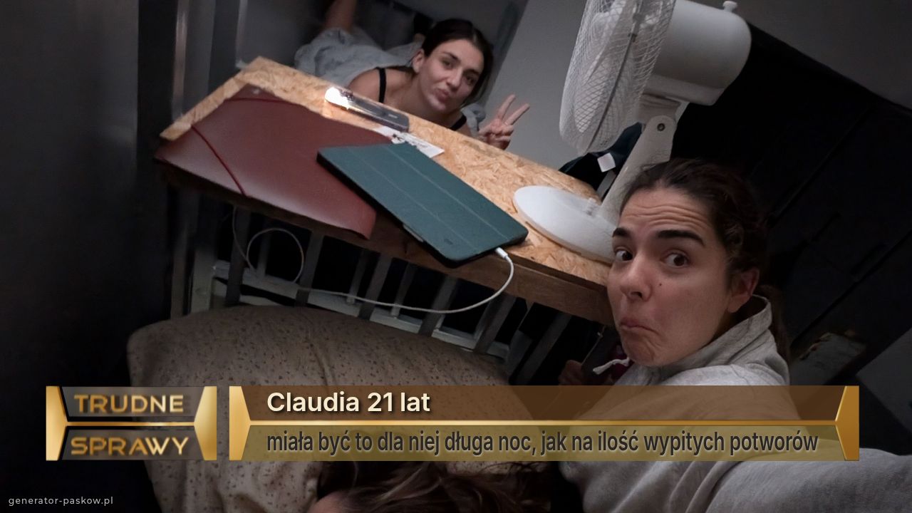 Claudia 21 lat
miała być to dla niej długa noc, jak na ilość wypitych potworów 