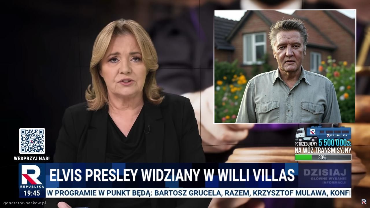 Elvis Presley widziany w willi villas