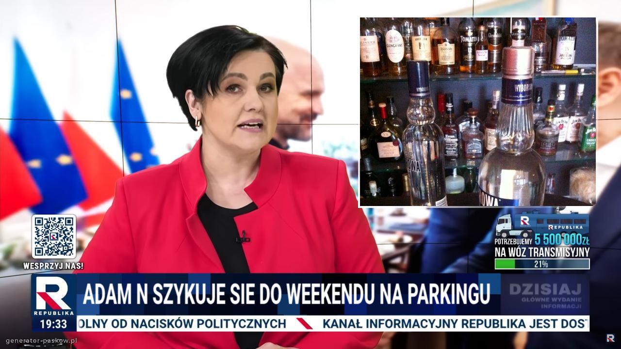 Adam N szykuje sie do weekendu na parkingu 