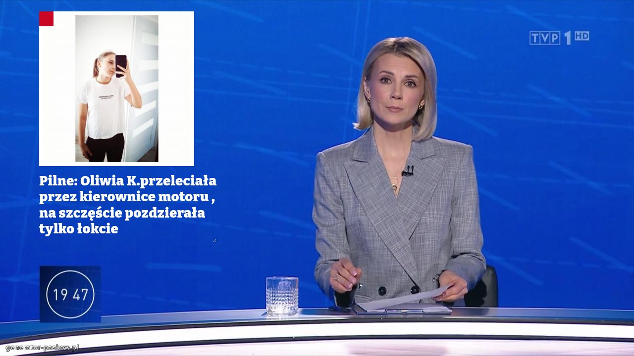 Pilne: Oliwia K.przeleciała przez kierownice motoru , na szczęście pozdzierała tylko łokcie 