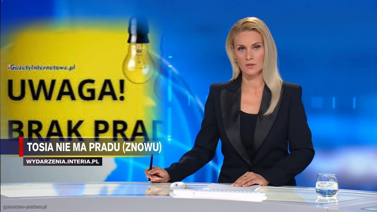 tosia nie ma pradu (znowu)