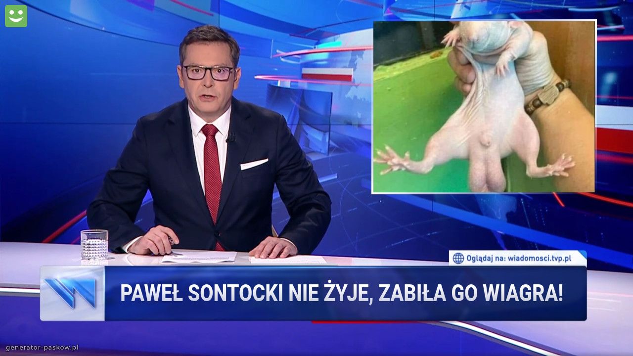 Paweł Sontocki nie żyje, zabiła go wiagra!