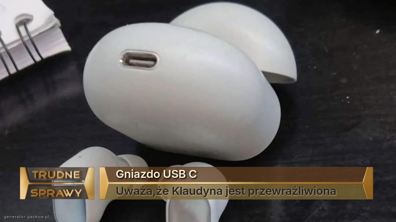 Gniazdo USB C
Uważa,że Klaudyna jest przewrażliwiona