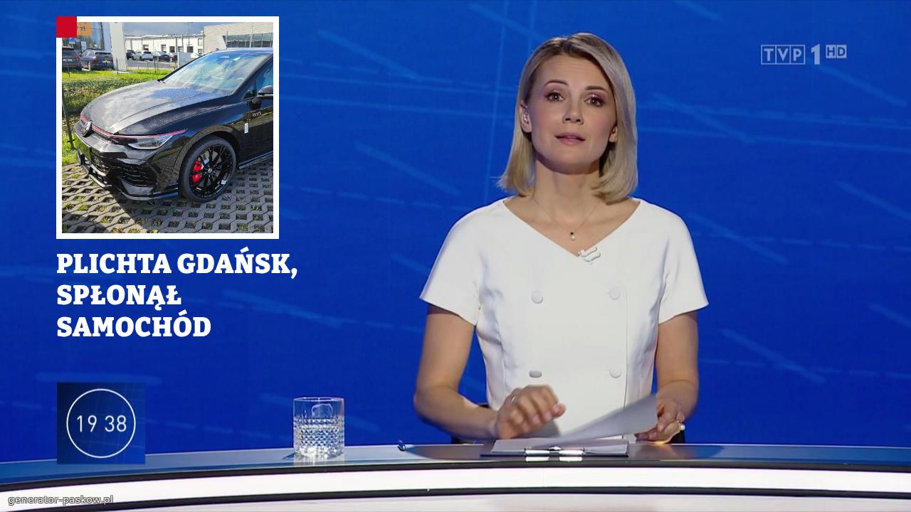 PLICHTA GDAŃSK, SPŁONĄŁ SAMOCHÓD