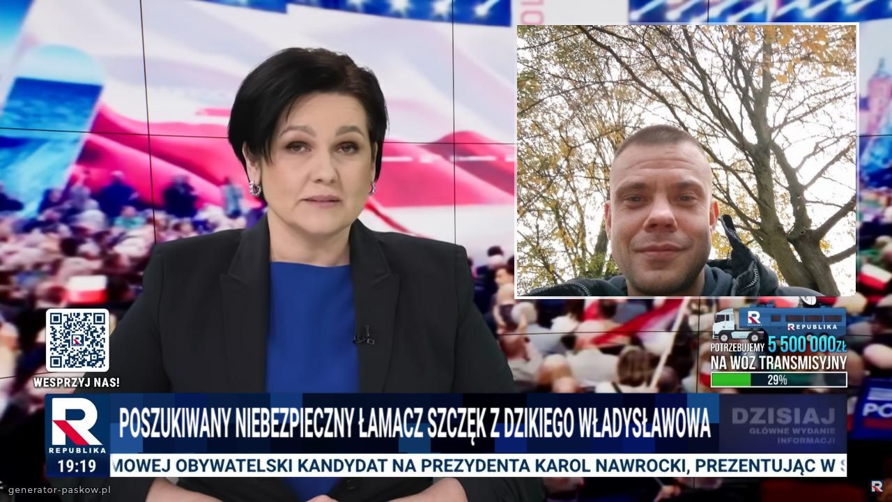 Poszukiwany niebezpieczny łamacz szczĘk z dzikiego Władysławowa