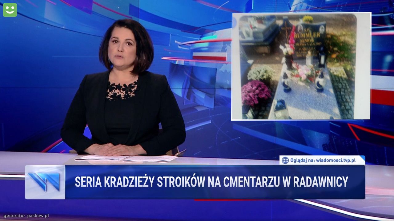 Seria kradzieży stroików na cmentarzu w Radawnicy 