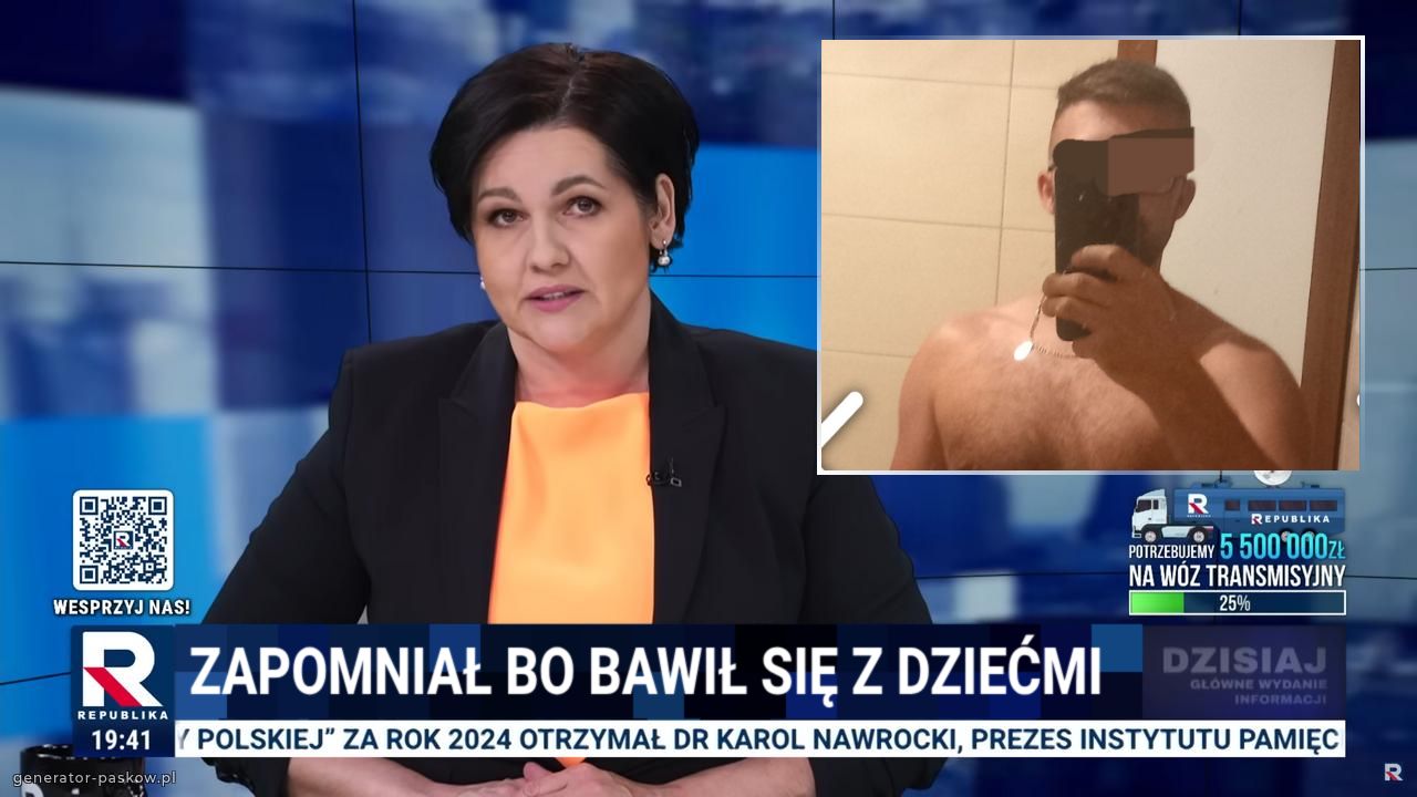 Zapomniał bo bawił się z dziećmi  