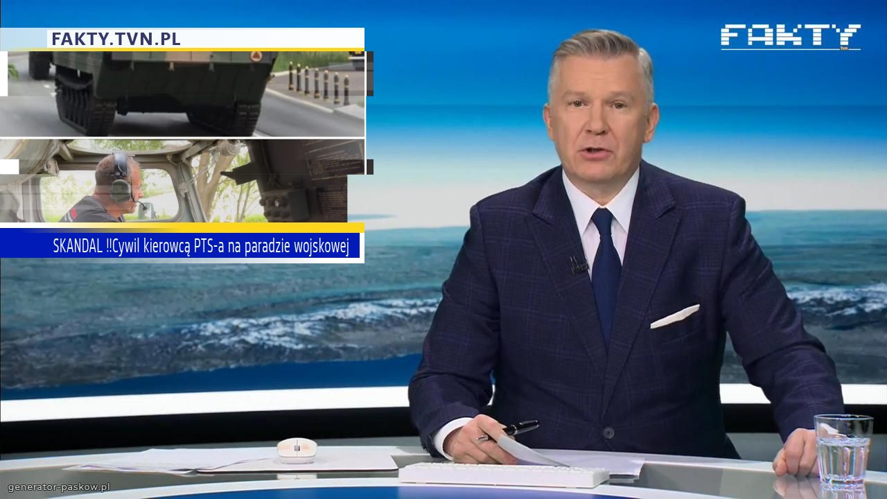 SKANDAL !!Cywil kierowcą PTS-a na paradzie wojskowej 