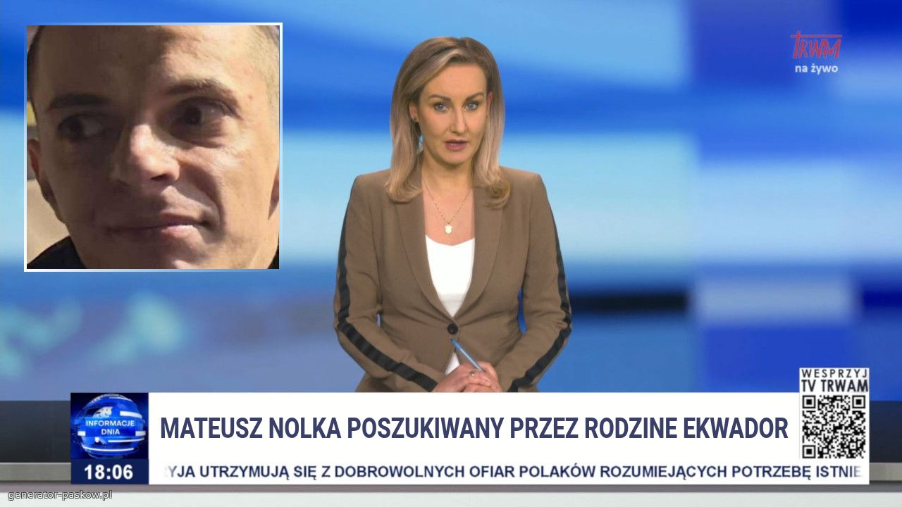Mateusz nolka poszukiwany przez rodzine ekwador